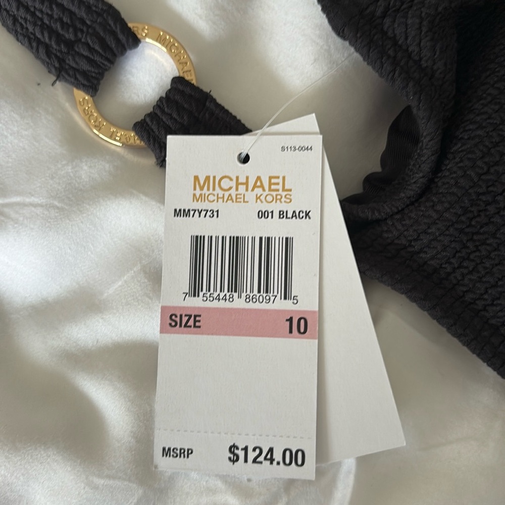 NWT Michael Kors black one piece - Picture 5 of 6